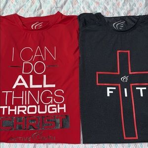 2 Men’s Active Faith Shirts